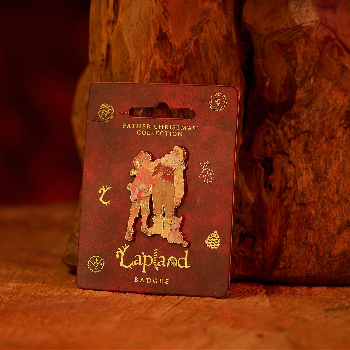 Lapland Badge Collection - Father Christmas, Conker and Arka