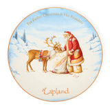 Father Christmas and Reindeer Christmas Eve Plate