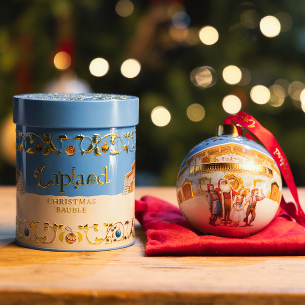 Father Christmas and the Toy Factory Elves Ceramic Bauble