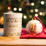 Father Christmas with Reindeer Ceramic Bauble