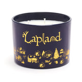 Lapland Map 3 Wick Candle (Navy and Gold)