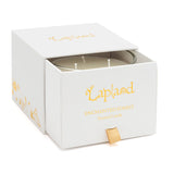 Lapland Map 3 Wick Candle (White and Gold)