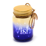 Small Navy and Gold Light Up Wish Jar