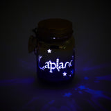 Small Navy and Gold Light Up Wish Jar