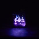 Small Blue and Pink Light Up Wish Jar